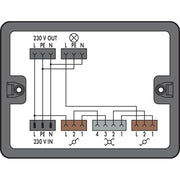 WAGO - Kompaktverteiler für steckbare Gebäudeinstallation Verteilerbox 899-631/305-000 1 Eingang, sw
