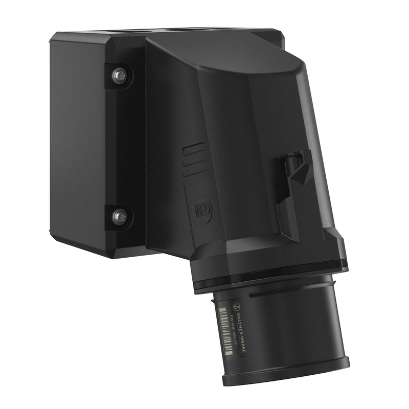 Walther Werke - CEE-Gerätestecker (IEC 60309) CEE NEO Wandgerätestecker FW734507CC schräg 32A 5P 7h