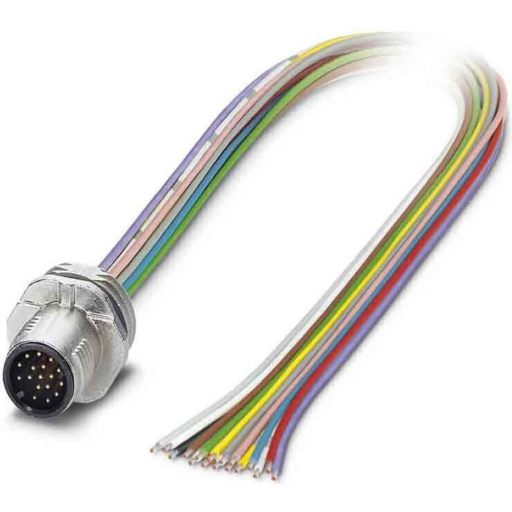 Phoenix Contact - Rundsteckverbinder, feldkonfektionierbar (Industriesteckverbinder) Einbausteckverbinder SACC-E-MS-1 #1556304 Sensor-/Aktor-Wandd.