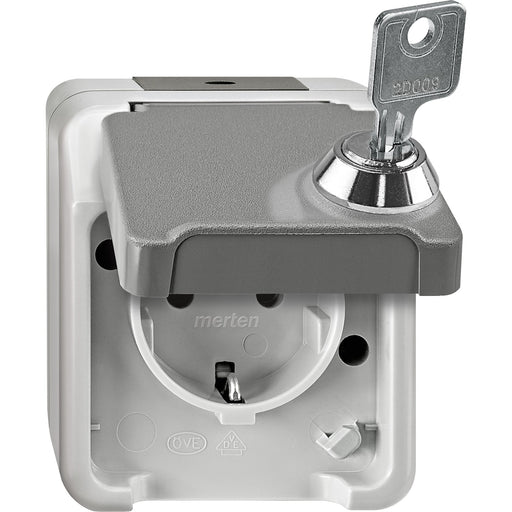 Merten - Steckdose SCHUKO-Steckdose MEG2416-8029 lichtgrau
