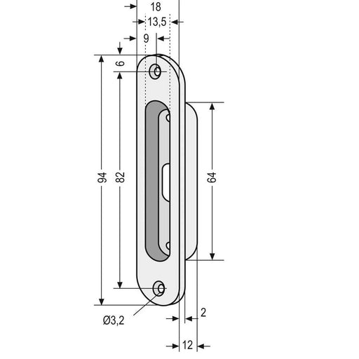 Assa Abloy effeff - Elektrischer Türöffner EINBAUHALTERUNG 10361--------00