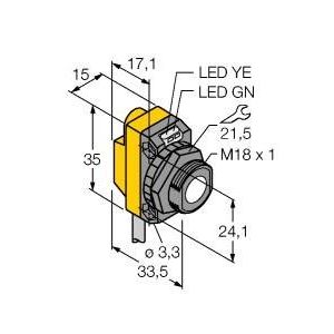 Turck - Ultraschall Taster Ultraschallsensor QS18UPAE W/30