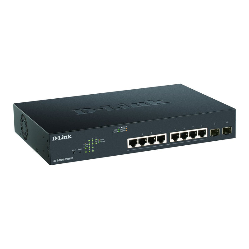 DLink - Netzwerk Switch Gigabit Smart Switch DGS-1100-10MPV2/E 10-Port PoE