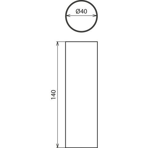 DEHN - Schrumpfschlauch Wärmeschrumpfschlauch WSS KL D40 L140 Kleberbeschichteter