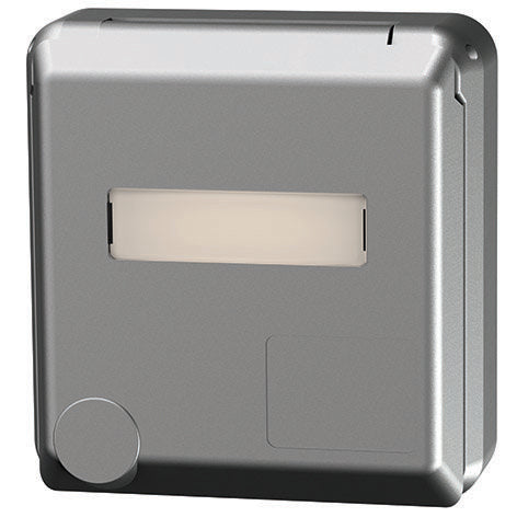 Mennekes - CEE-Steckdose (IEC 60309) Schuko-Anbaudose Cepex 4974ME 16A,2p+E,230V,IP44