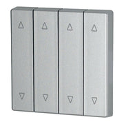Eaton - Abdeckung/Bedienelement für Installationsschalterprogramme Wippe 4-fach CWIZ-04/23 silber, Jalo