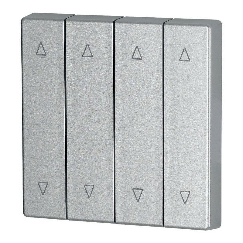 Eaton - Abdeckung/Bedienelement für Installationsschalterprogramme Wippe 4-fach CWIZ-04/23 silber, Jalo