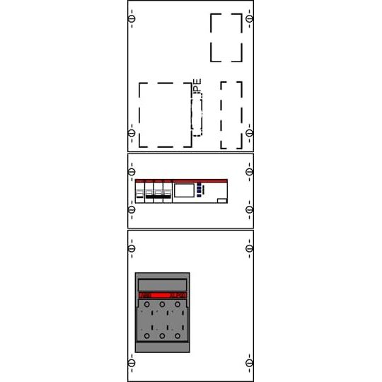 Striebel&John - Verteilerbaugruppe Schalter Modul Netzschutz AF80 KBN4S0110