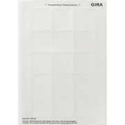 Gira - Bezeichnungsmaterial für Installationsschalterprogramme Beschriftungsboegen 52x52 287000 Zubehör