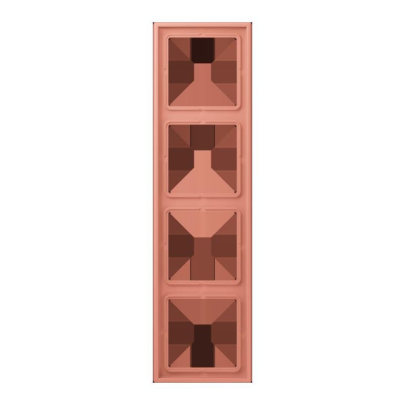 Jung - Abdeckrahmen Rahmen 4-fach LC 984 233 locre rouge moyen