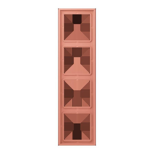 Jung - Abdeckrahmen Rahmen 4-fach LC 984 233 locre rouge moyen