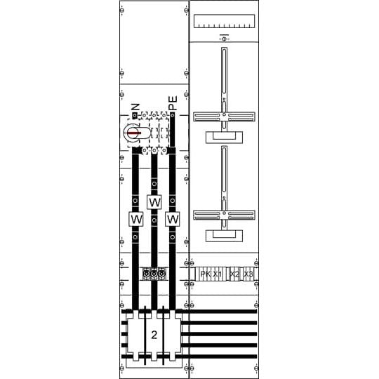 Striebel&John - Zählerfeld Mess- u. Wandlerfeld KA4229 kpl.H5/B2