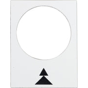 Schneider Electric - Bezeichnungsschild für Befehlsgeräte Symbolschild ZB2BY4909 ws