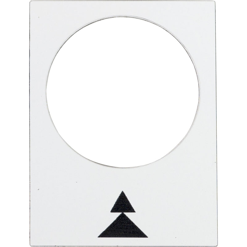 Schneider Electric - Bezeichnungsschild für Befehlsgeräte Symbolschild ZB2BY4909 ws
