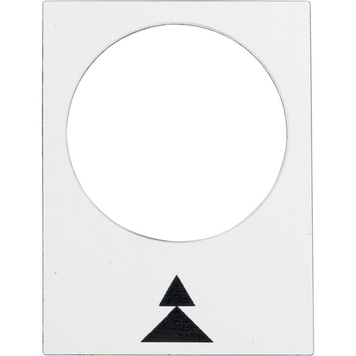 Schneider Electric - Bezeichnungsschild für Befehlsgeräte Symbolschild ZB2BY4909 ws