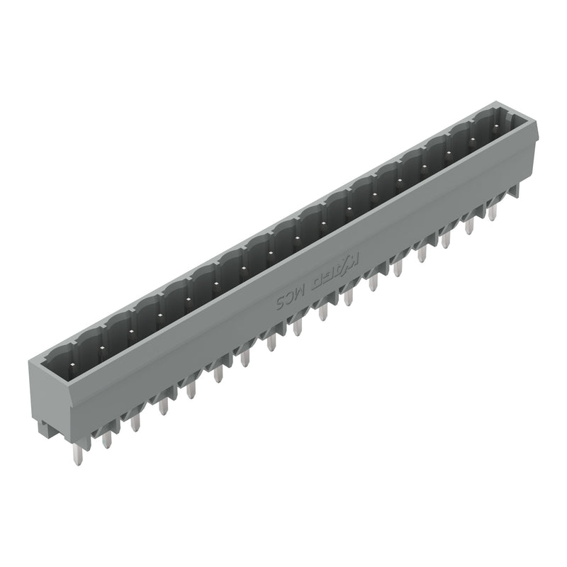 WAGO - Leiterplattensteckverbinder THT-Stiftleiste Lötstift 231-147/001-000 1,0x1,0,gerade,grau − 50 Stück