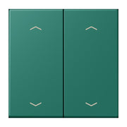Jung - Abdeckung/Bedienelement für Installationsschalterprogramme Wippe mit Pfeilsymbolen LC 102 P 216 vert anglais