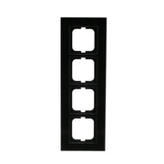 Busch-Jaeger - Abdeckrahmen Rahmen 4-fach 1724-825 schwarz, Glas