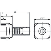 Telegärtner - Koax-Steckverbinder Kabeldirektanschluss 100021313 cr f.LTP G1(RG58C/U) − 5 Stück