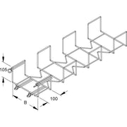 Niedax - Bogen für Gitterrinne Bogen 90Gr. für MTC MTCE 105.100 V 105x100mm