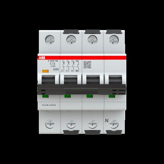 ABB Stotz S&J - Leitungsschutzschalter Sicherungsautomat S303P-C13NA 25kA, 13A, 3+NA