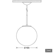 LTS Licht&Leuchten - Pendelleuchte LED-Pendelleuchte GLO 400.2540.1DA ws 4000K DALI weiß