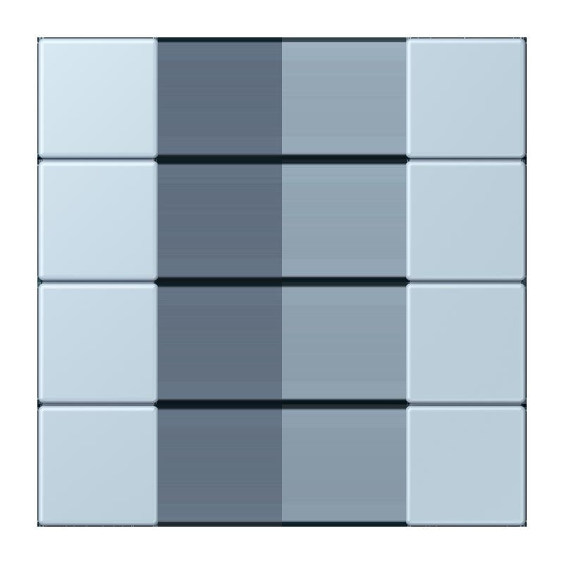 Jung - Abdeckung/Bedienelement für Installationsschalterprogramme Tastensatz 4fach LC 504 TSA 208 outremerclair