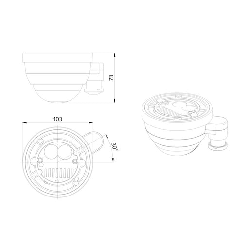 BEG Brück Electronic - Bussystem-Bewegungsmelder Präsenzmelder PD4-DALI-LINK-GH-AP DALI-LINK