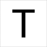 RZB - Beschriftung Buchstaben/Zahlen Buchstabe "T" 99224.003.T 200mm