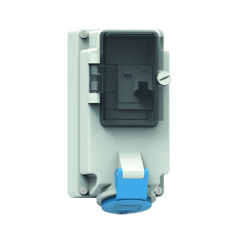 Bals Elektrotech - CEE-Steckdose abschaltbar, abgesichert (IEC 60309) Wandsteckdose abgesichert 15102 16A 4p 230V 9h IP44
