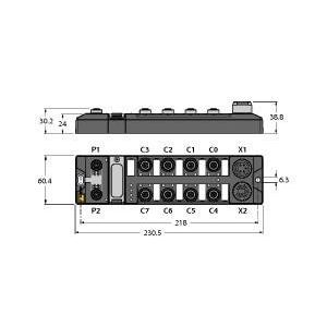 Turck - Feldbus, Dez. Peripherie - Funktions-/Technologie-Modul Multiprotokoll-I/O-Modul TBEN-L5-8IOL kompakt