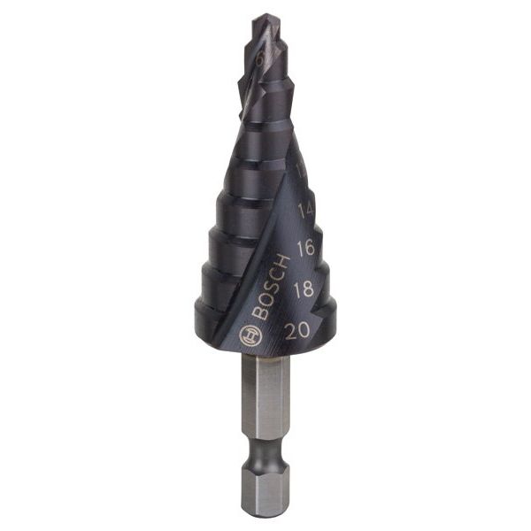 Bosch - Stufenbohrer HSS-AlTiN, 4 2608588070 - 20 mm 4 mm 70,5 mm