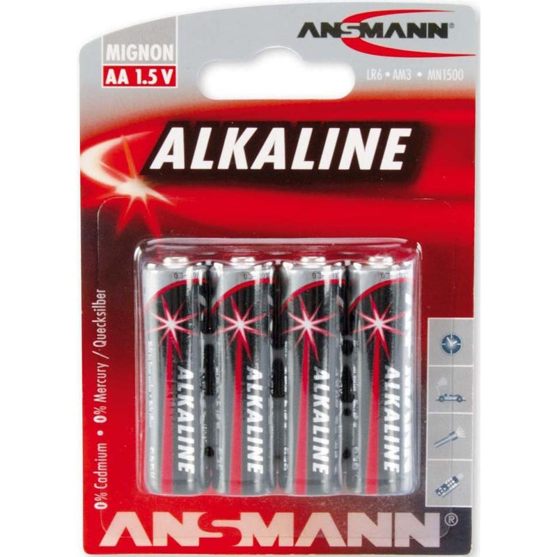 Ansmann - Batterie Batterie Mignon AA 5015563 Bli(VE4) Red Alkaline  − 1 Packung