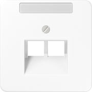 Jung - Einsatz/Abdeckung für Kommunikationstechnik Abdeckung Schriftfeld aws CD 569-2 NAUA WW für IAE/UAE-Dose
