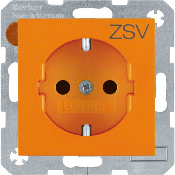 Berker - Steckdose SCHUKO-Steckdose 47238907 orange glänzend