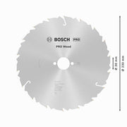 Bosch - Kreissägeblatt PRO Wood Kreissägeblatt, 2608640804 230 x 2,4 x 30 mm