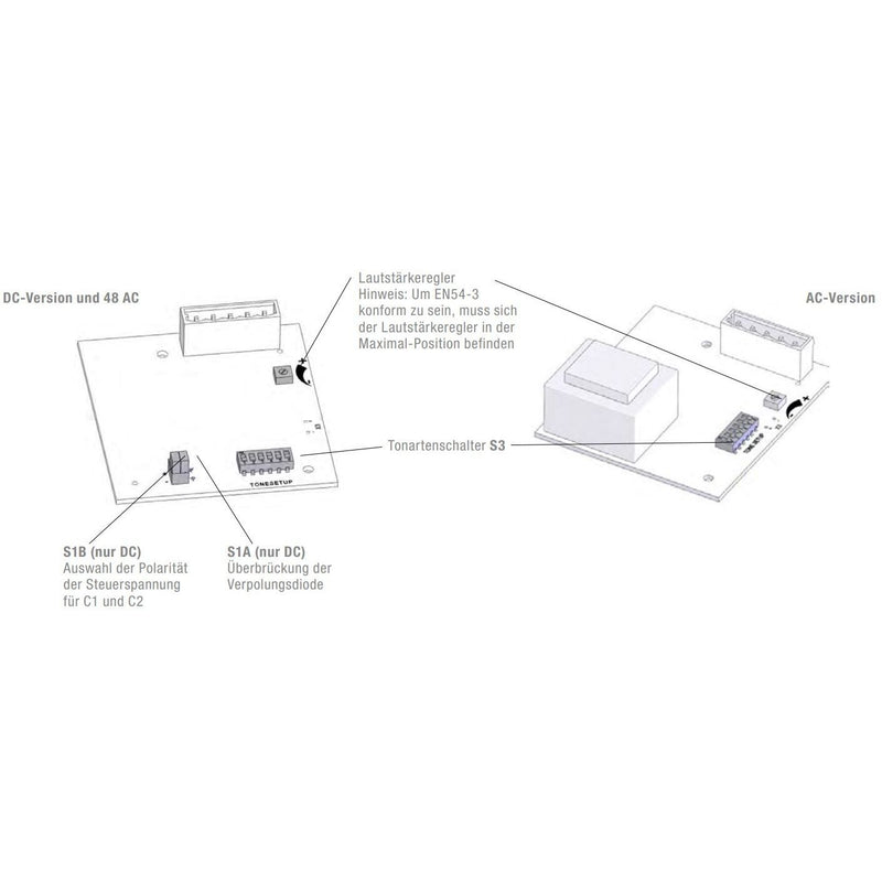 Pfannenberg - Elektronischer Schallgeber PA 1 10-57DC 105dB, IP66