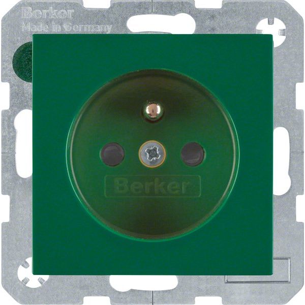 Berker - Steckdose gn/gl 6765768963 m.Schutzkontakt