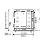 ESYLUX - Bussystem-Tastsensor DALI 8-fach Taster PUSHBUTTONx8CL.REL.C