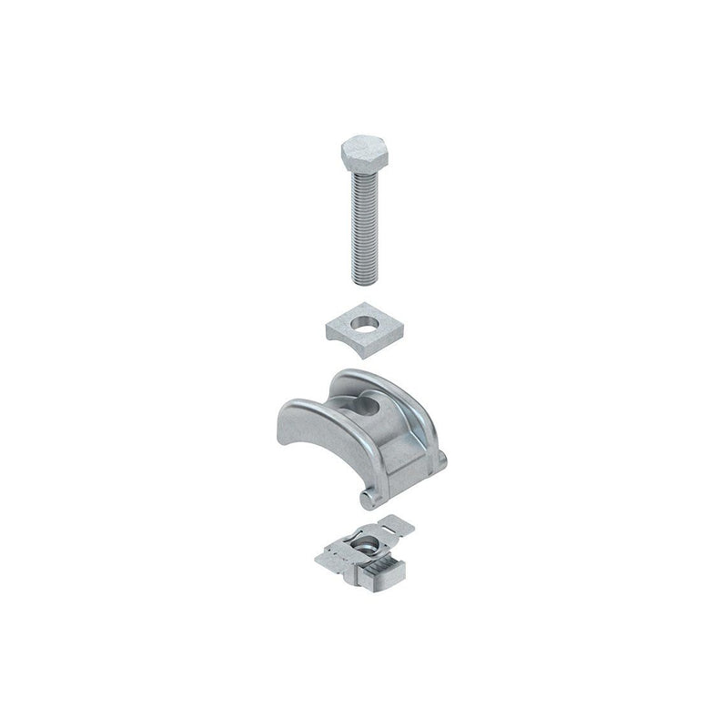 Niedax - Befestigungselement für Stiel/Profilschiene Spannpratze SPPGM 30 F (1Paar) 1 Paar − 1 Packung