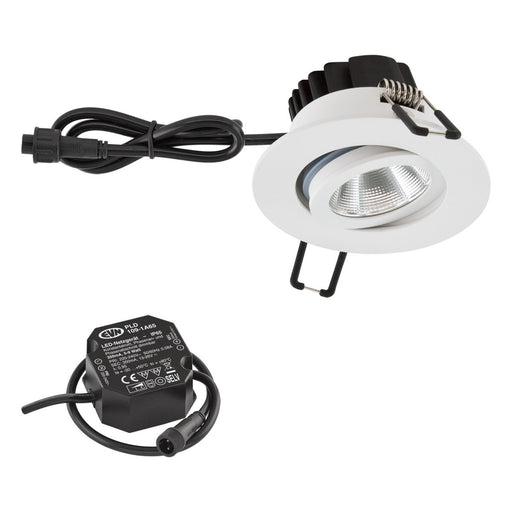 EVN Lichttechnik - Downlight/Strahler/Flutlicht LED-Deckeneinbauleuchte PCE650N60102 3000K V4A ws
