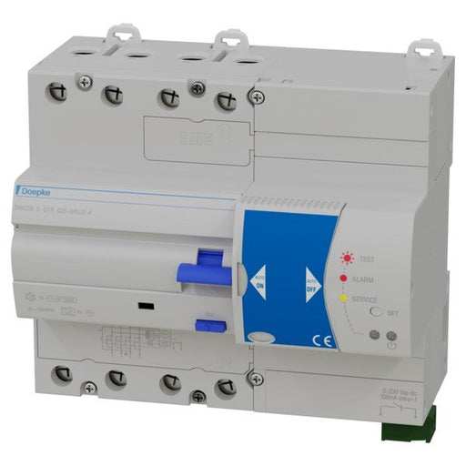 Doepke - Fehlerstrom-Schutzschalter mit Zusatzeinrichtung Fehlerstromschutzschalter DRCCB5STR025-4/0,03A Selftest Restart