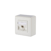 Metz Connect - Kommunikationsanschlussdose Kupfer C6Amodul 1 Port 270 130B12D10002-E MAP reinweiß − 10 Stück
