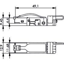 Telegärtner - Modularer Steckverbinder STX RJ45 Stecker 100007453 AWG22-26 Cat.6 sw