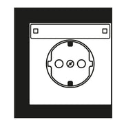 Jung - Abdeckung/Bedienelement für Installationsschalterprogramme Zentralplatte ES 1520 KINAPL f. SCHUKO-Steckdose