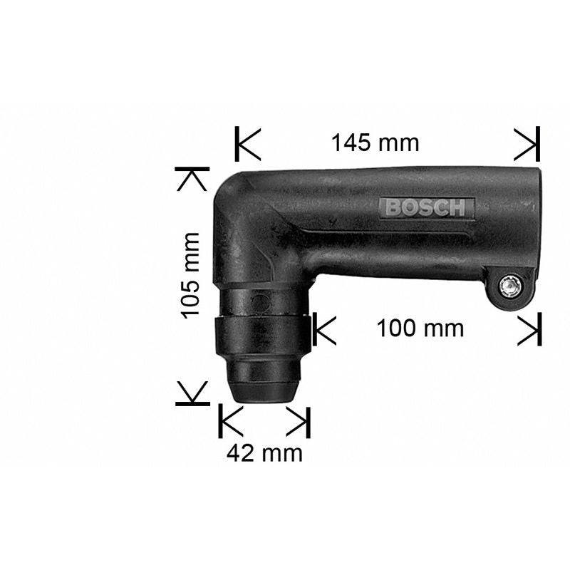 Bosch - Bohrfutter Winkelbohrkopf für leichte 1618580000 Bohrhämmer mit SDS