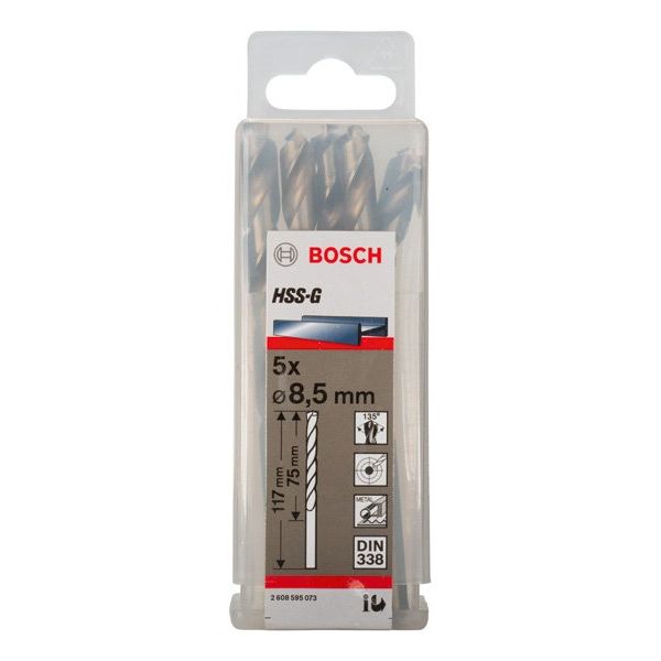 Bosch - Bohrer PRO Metal HSS-G 2608595073 Spiralbohrer 8,5 x
