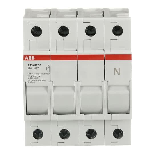 ABB Stotz S&J - Halter für zylindrische Sicherung Sicherungshalter E 93N/30 CC 3P+N, In=30A