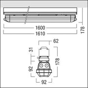 Zumtobel Group - Decken - /Wandleuchte LED - Feuchtraumleuchte AMP L 4600 #42948301 840