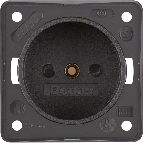 Berker - Steckdose anth 961942505 ohne Schutzkontakt
